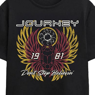 Men's Don't Stop Believin Graphic Tee Short Sleeve