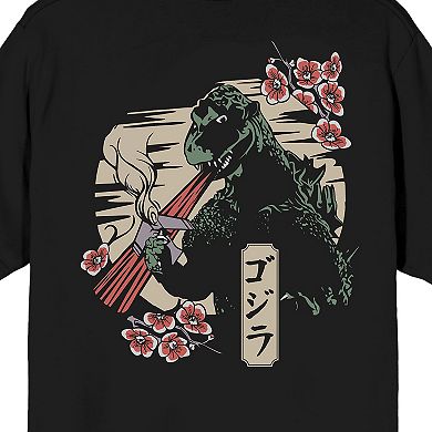 Men's Godzilla Cherry Blossoms Graphic Tee