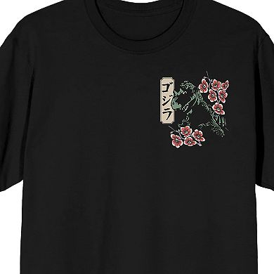 Men's Godzilla Cherry Blossoms Graphic Tee