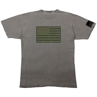 Men's America Straight & Wavy Flag Graphic Tee