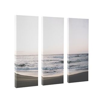 California Dreaming Canvas Wall Art Set by Patricia Rae Photography 3 pc 12x28