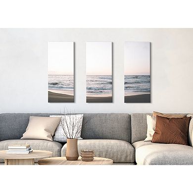 California Dreaming Canvas Wall Art Set by Patricia Rae Photography 3 Piece 12x28