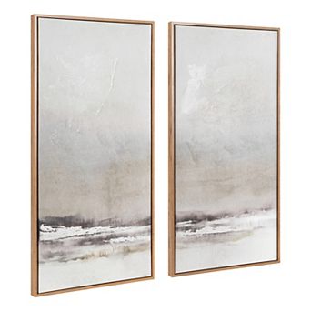 Mystic Framed Canvas Art Set 2 pk 16x32