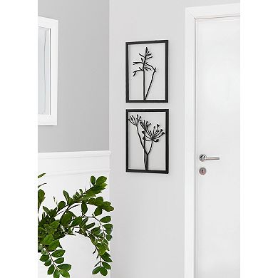 Malak Metal Framed Wall Art Set 2 Piece