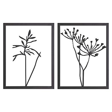 Malak Metal Framed Wall Art Set 2 Piece