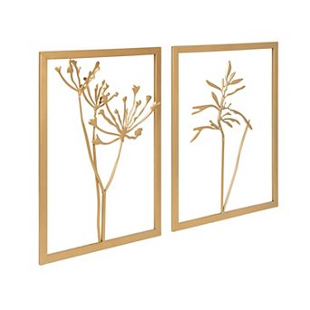 Malak Metal Framed Wall Art Set 2 pc