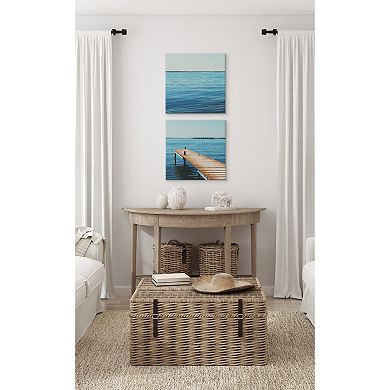 Etang de Thau Canvas Art Set by Laura Evans 2 Piece 20x20