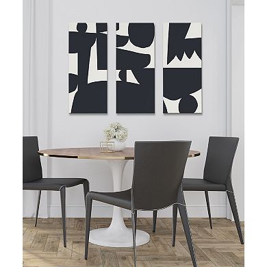 Quiet Jungle Canvas Wall Art Set by Kelly Knaga 3 Piece 12x28