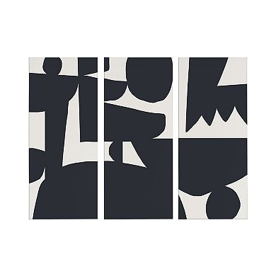 Quiet Jungle Canvas Wall Art Set by Kelly Knaga 3 Piece 12x28