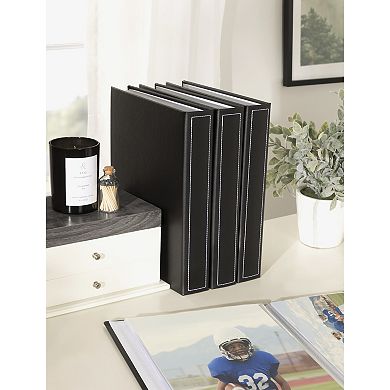 Debossed Faux Leather Photo Album Set 40 Photos