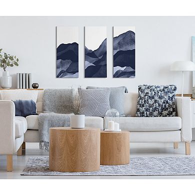 Mountain Range Canvas Wall Art Set by Amy Lighthall 3 Piece 12x28