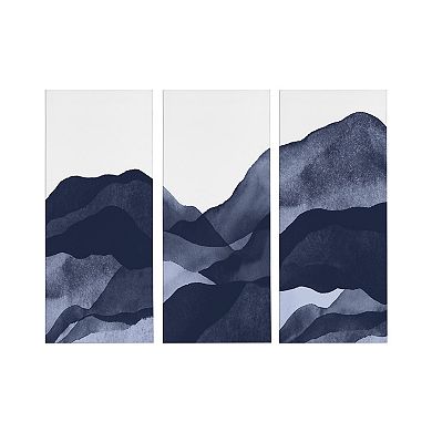 Mountain Range Canvas Wall Art Set by Amy Lighthall 3 Piece 12x28
