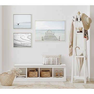 Sylvie Ocean Beach Framed Canvas Set