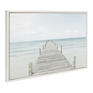 Sylvie Ocean Beach Framed Canvas Set