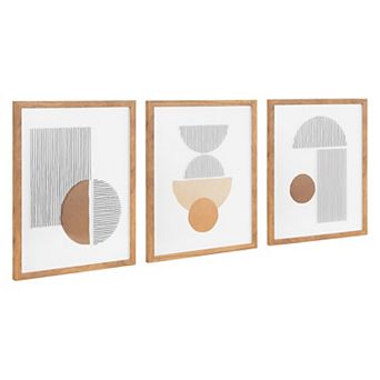 Melstone Framed Art Set 3 pk 16x20