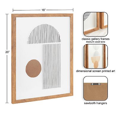 Melstone Framed Art Set 3pk 16x20