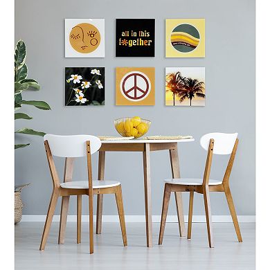 Timeless Retro Floating Acrylic Set 6 Piece 10x10