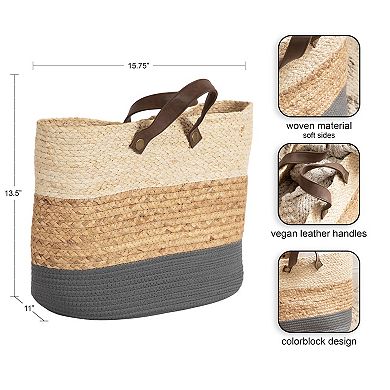 Hermosa Woven Basket 16x14x11