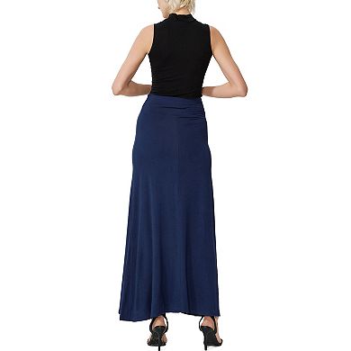 Women's Phistic Waist Ruched Maxi Skirt