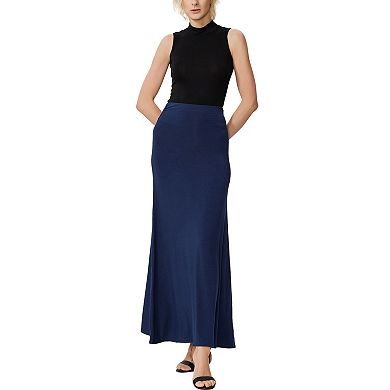 Women's Phistic Waist Ruched Maxi Skirt
