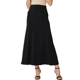 Women's Phistic Waist Ruched Maxi Skirt
