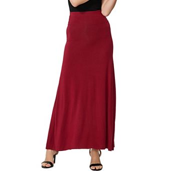 Women's Phistic Waist Ruched Maxi Skirt