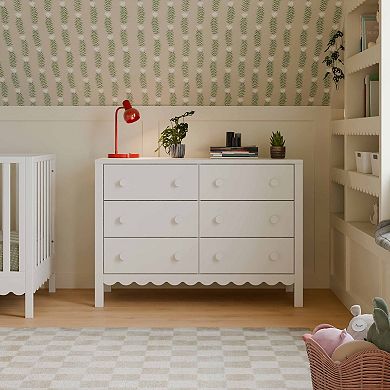 DaVinci Sammy Scalloped Bottom 6-Drawer Dresser