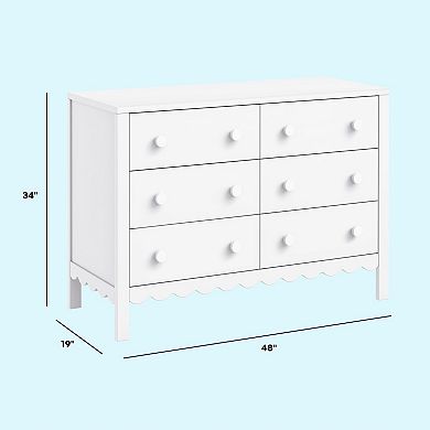 DaVinci Sammy Scalloped Bottom 6-Drawer Dresser