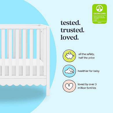 DaVinci Sammy Scalloped Bottom 4-in-1 Convertible Crib