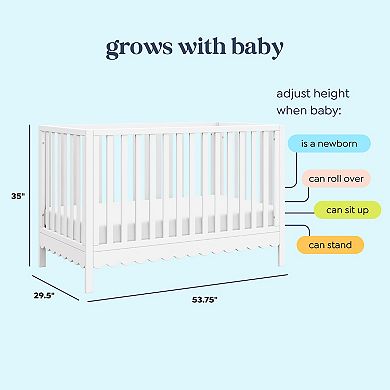 DaVinci Sammy Scalloped Bottom 4-in-1 Convertible Crib