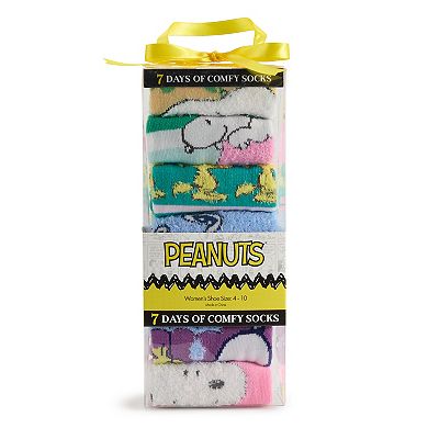 Women's Peanuts 7 Days of Comfy Socks Set