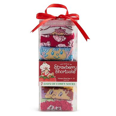 Women's Strawberry Shortcake 7 Days of Comfy Socks Set