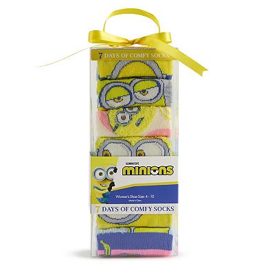 Women's Minions 7 Days of Comfy Socks Set