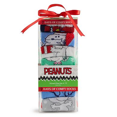 Women's Peanuts 7 Days of Comfy Socks Set