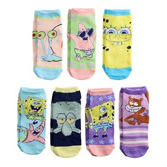 Women's SpongeBob 7 Days of Comfy Socks Set