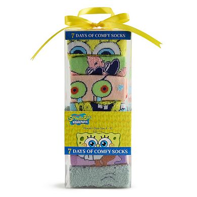 Women's SpongeBob 7 Days of Comfy Socks Set