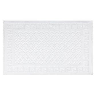 1 pc Cotton Bath Mat, Soft Bathroom Rug Absorbent Floor Towel Mats for Hotel Spa Bathtub