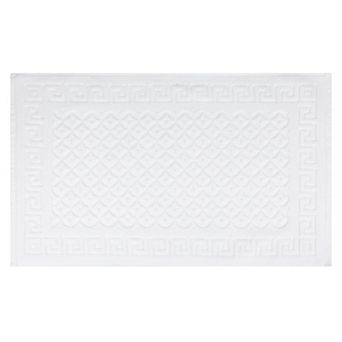 1 pc Cotton Bath Mat, Soft Bathroom Rug Absorbent Floor Towel Mats for Hotel Spa Bathtub