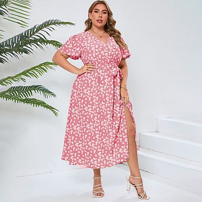 womens casual maxi dresses Two-Slit Party Maxi Dress | Wholesale