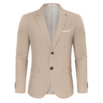Men's lightweight business jacket with two button tops