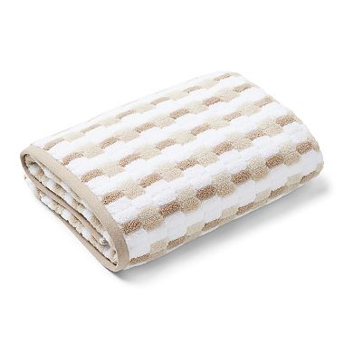 Caro Home Mosaic Linen Towel