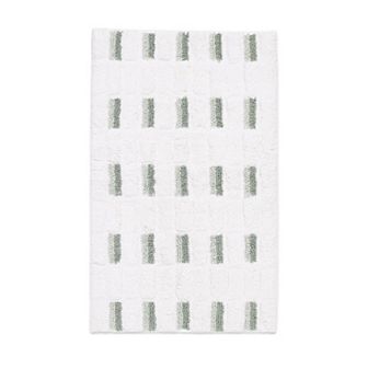 Caro Home Devon Sage Mist Textured Bath Rug