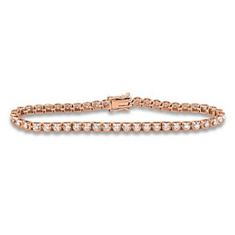 10k Rose Gold 1 1/3Carat T.W. Diamond Bracelet