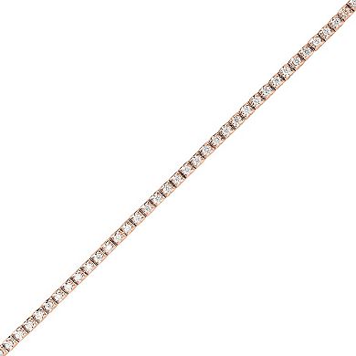 10k Rose Gold 1 1/3Carat T.W. Diamond Bracelet