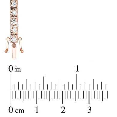 10k Rose Gold 1 1/3Carat T.W. Diamond Bracelet