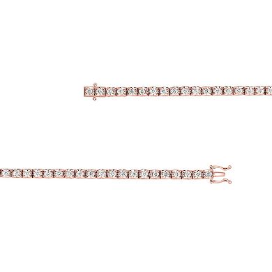 10k Rose Gold 1 1/3Carat T.W. Diamond Bracelet