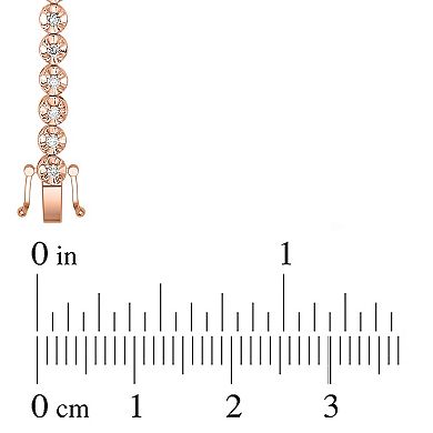 Diamaison 10K Rose Gold 1/2 Carat T.W. Diamond Bracelet