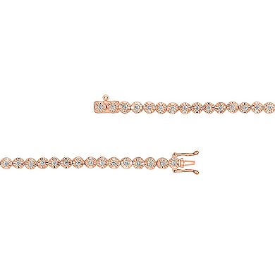 Diamaison 10K Rose Gold 1/2 Carat T.W. Diamond Bracelet