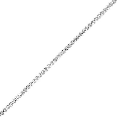 10k White Gold 1/2 Carat T.W. Diamond Bracelet