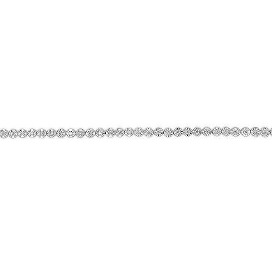 10k White Gold 1/2 Carat T.W. Diamond Bracelet